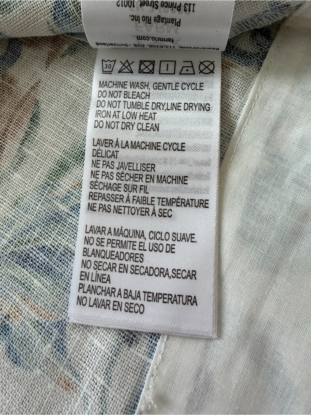 NWT FARM RIO Off-White Flora Tile Scallop Maxi Dress - Picture 10 of 13